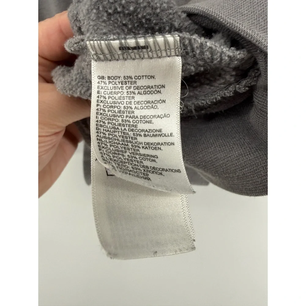 The North Face Mens XXL Gray Graphic Forest Moon Crewneck Sweatshirt Fleece